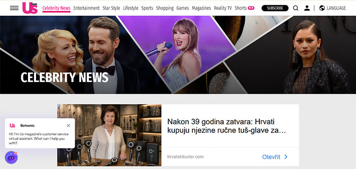 سایت Us Weekly