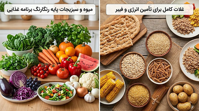 تغذیه میوه وسبزیجات وغلات
