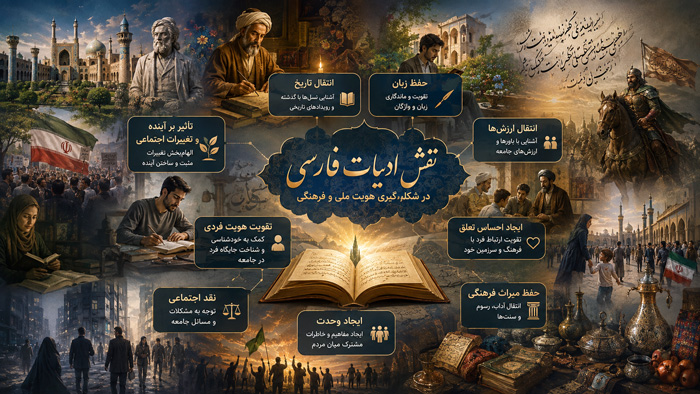 نقش ادبیات در هویت 
