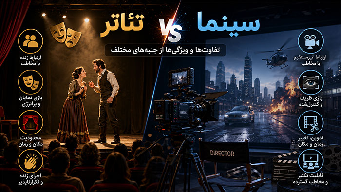 تفاوت سینما و تئاتر 