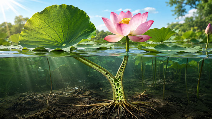 سیستم تهویه نیلوفر آبی 
