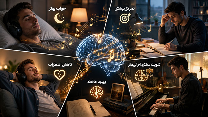 آموزشی موسیقی و عملکرد ذهن