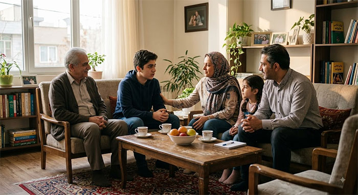 خانه ایجاد محیطامن برای فرزندان در خانواده