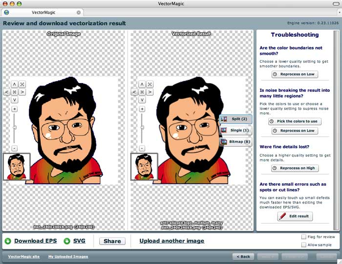 برنامه Vector Magic (وکتور مجیک)