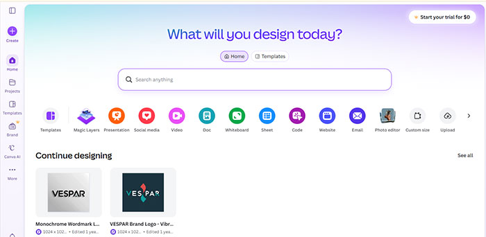 هوش مصنوعی Canva