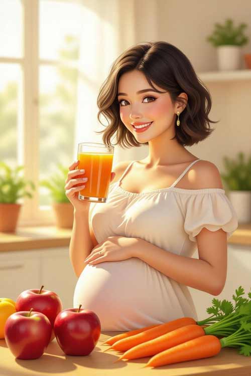 استفاده از آب هویج در بارداری 