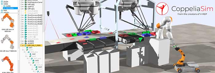 طراحی ربات با CoppeliaSim