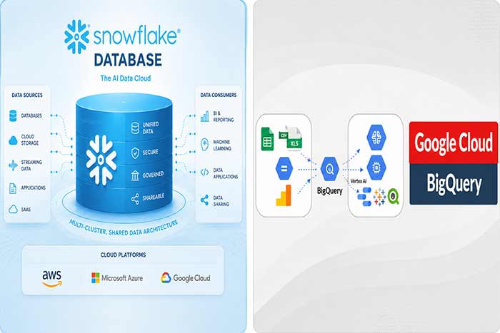 Snowflake و BigQuery