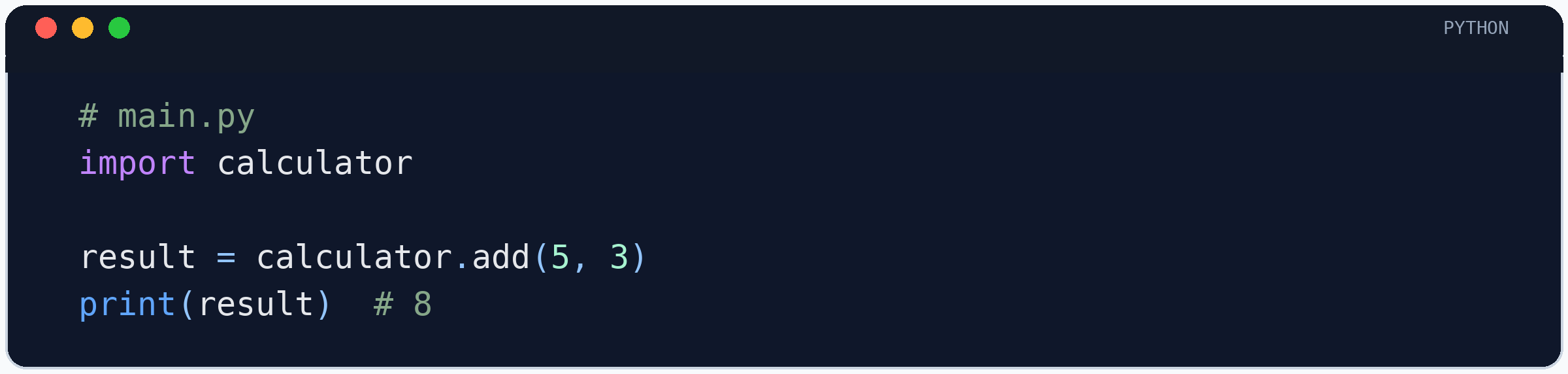 نمونه کد 2: python