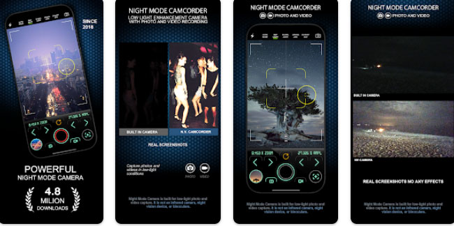 Night Mode Camera (فقط اندروید)