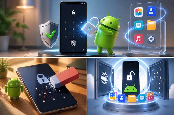 برنامه اندروید برای باز کردن قفل گوشی 