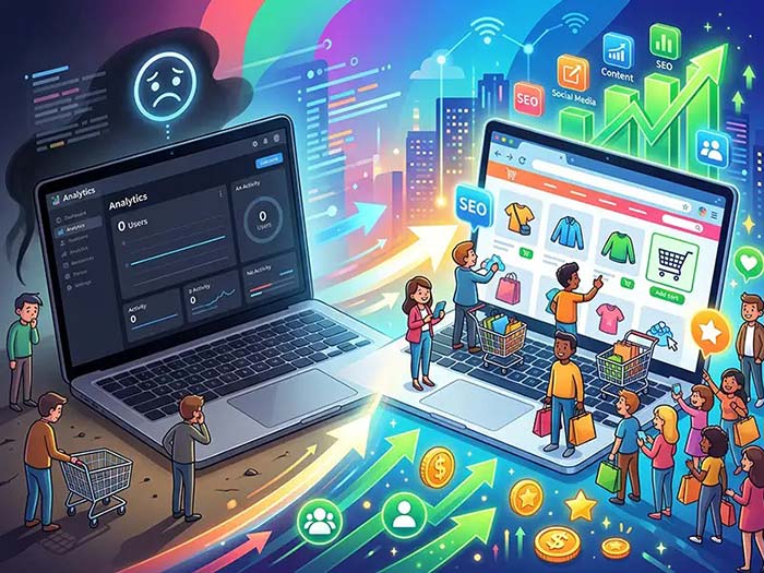 چرا سایت من مشتری ندارد؟ + بهترین راه‌های جذب مشتری از سایت